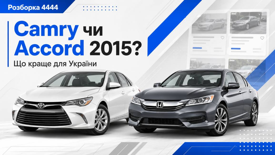 Что лучше Toyota Camry или Honda Accord 2015 года? - фото 1